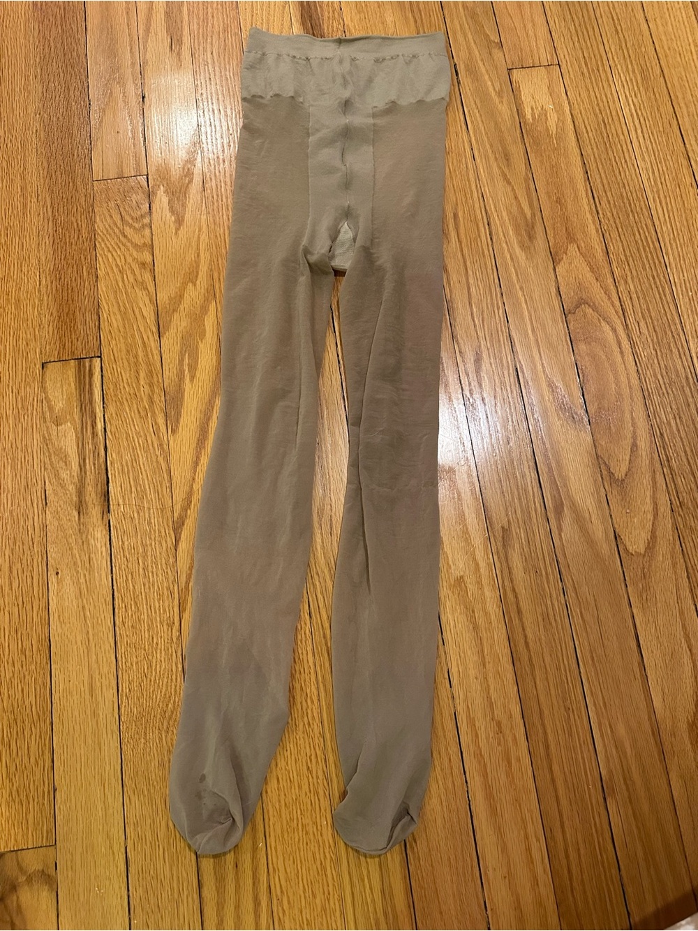 Women’s Beige Sheer Tights Pantyhose Size M